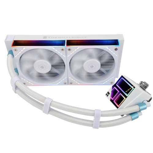 Водяное охлаждение для процессора/ Water Cooling System Thermalright Frozen Infinity 240 (240mm, White, ARGB/ Fans: 2x120mm, 68.9CFM, 28.2dBA, 2000RPM/ Pump height 60mm, Rad thickness 27mm/ S: 1700, 1200, 1851, 115X, AM5, AM4) Водяное охлаждение для процессора/ Water Cooling System Thermalright Frozen Infinity 240 (240mm, White, ARGB/ Fans: 2x120mm, 68.9CFM, 28.2dBA, 2000RPM/ Pump height 60mm, Rad thickness 27mm/ S: 1700, 1200, 1851, 115X, AM5, AM4)