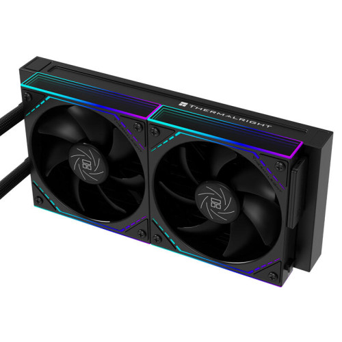 Система жидкостного охлаждения/ Water Cooling System Thermalright Core Matrix 240 Vision (240mm, LED, Black, ARGB/ Fans: 2x120mm, 68.9CFM, 28.2dBA, 2000RPM/ Pump height 64.4mm, Rad thickness 27mm/ S: 1700, 1200, 1851, 115X, AM5, AM4)