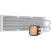 Система жидкостного охлаждения/ Water Cooling System Corsair iCUE H150i ELITE CAPELLIX XT (360mm, White, RGB/ Fans: 3x120mm, 65.57CFM, 37dBA, 2100RPM/Rad thickness 27mm/ S: 1851, 1700, 1200, 115X, AM5, AM4)