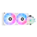 Водяное охлаждение для процессора/ Thermalright Aqua Elite 240 White Argb V3 (240mm, White, ARGB/ Fans: 2x120mm, 66.17CFM, 25.6dBA, 1500RPM/ Pump height 53mm, 23dBA, 3300RPM, Rad thickness 27mm/ S: 1200, 1700, 1851, 2011, 2066, 115X, AM4, AM5)