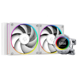 Вентилятор ID-Cooling SL240 WHITE  /LCD SCREEN /300W /all Intel /all AMD