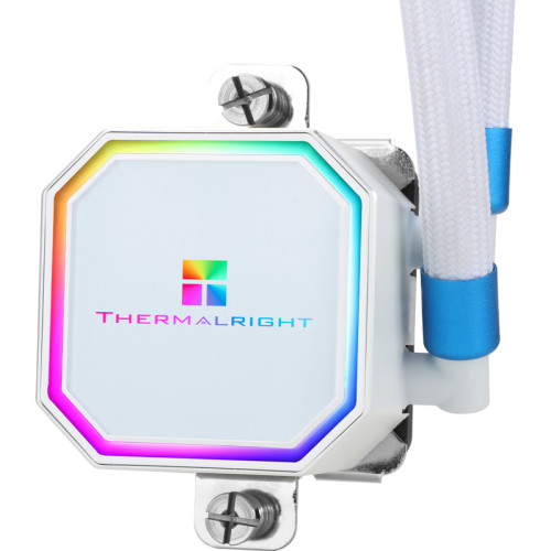 Система жидкостного охлаждения/ Система жидкостного охлаждения Thermalright Frozen Prism 360 White ARGB, радиатор 360 мм, 1850 об/мин, 27 дБА, PWM, белый, ARGB подсветка