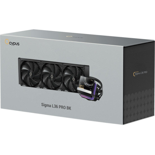 Система жидкостного охлаждения/ Water Cooling System Ocypus Sigma L36 PRO BK (310W, 360mm, LED, Black, ARGB/ Fans: 3x120mm, 90CFM, 2400RPM/ Pump height 97mm, 30dBA, 3100RPM, Rad thickness 27mm/ S: 1851, 1700, 1200, 115X, AM5, AM4) Система жидкостного охлаждения/ Water Cooling System Ocypus Sigma L36 PRO BK (310W, 360mm, LED, Black, ARGB/ Fans: 3x120mm, 90CFM, 2400RPM/ Pump height 97mm, 30dBA, 3100RPM, Rad thickness 27mm/ S: 1851, 1700, 1200, 115X, AM5, AM4)