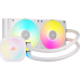 Система жидкостного охлаждения/ Water Cooling System Corsair iCUE LINK TITAN 240 RX RGB (240mm, White, RGB/ Fans: 2x120mm, 73.5CFM, 36dBA, 2100RPM/ S: 1851, 1700, AM5, AM4)