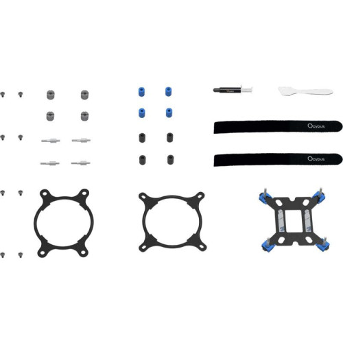 Система жидкостного охлаждения/ Water Cooling System Ocypus Delta L36 BK ARGB V2 (300W, 360mm, Black, ARGB, Fans: 3x120mm, 73CFM, 2000RPM/ Pump height 60mm, 27dBA, 2650RPM, Rad thickness 27mm/ S: 1851, 1700, 1200, 115X, AM5, AM4)