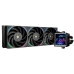 Система жидкостного охлаждения/ Water Cooling System Thermalright Frozen Vision 360 V2 (360mm, LED, Black, ARGB/ Fans: 3x120mm, 69CFM, 27dBA, 2150RPM/ Pump height 60mm, 23dBA, 3000RPM, Rad thickness 27mm/ S: 1700, 1200, 1851, 115X, 2011, 2066, AM5, AM4)