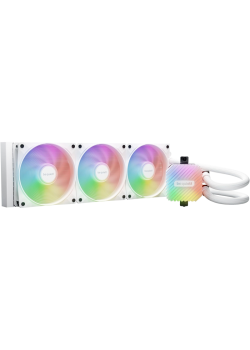 Водяное охлаждение для процессора/ Water Cooling System be quiet! LIGHT LOOP 360mm white (250W, 360mm, White, ARGB/ Fans: 3x120mm, 61.8CFM, 36.8dBA, 2100RPM/ Pump 2900RPM, Rad thickness 27mm/ S: 1851, 1700, 1200, 115X, AM5, AM4)