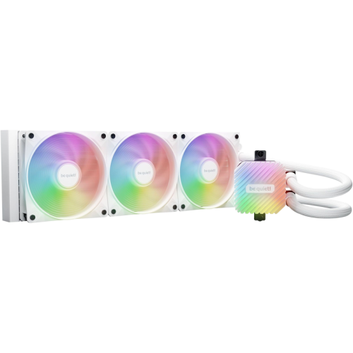 Водяное охлаждение для процессора/ Water Cooling System be quiet! LIGHT LOOP 360mm white (250W, 360mm, White, ARGB/ Fans: 3x120mm, 61.8CFM, 36.8dBA, 2100RPM/ Pump 2900RPM, Rad thickness 27mm/ S: 1851, 1700, 1200, 115X, AM5, AM4)