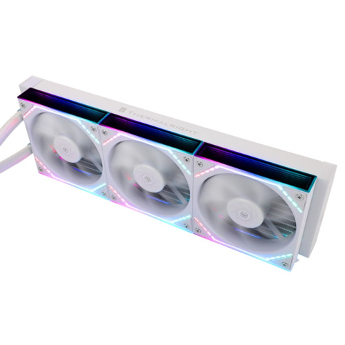 Водяное охлаждение для процессора/ Water Cooling System Thermalright Frozen Infinity 360 (360mm, White, ARGB/ Fans: 3x120mm, 68.9CFM, 28.2dBA, 2000RPM/ Pump height 60mm, Rad thickness 27mm/ S: 1700, 1200, 1851, 115X, 2011, 2066, AM5, AM4)