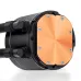 Система жидкостного охлаждения/ Water Cooling System JONSBO TH-240 Black (260W, 240mm, LED temp., Black, ARGB/ Fans: 2x120mm, 62.4CFM, 37.3dBA, 2400RPM/ Pump height 72mm, 30dBA, 2400RPM, Rad thickness 27mm/ S: 1851, 1700, 1200, 115X, AM5, AM4)