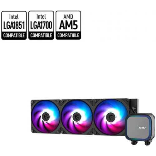 Жидкостная система охлаждения MSI MAG CORELIQUID A13 360 3 x ARGB Fan, ARGB Block Жидкостная система охлаждения MSI MAG CORELIQUID A13 360 3 x ARGB Fan, ARGB Block