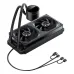 Система жидкостного охлаждения/ Water Cooling System JONSBO TH-240 Black (260W, 240mm, LED temp., Black, ARGB/ Fans: 2x120mm, 62.4CFM, 37.3dBA, 2400RPM/ Pump height 72mm, 30dBA, 2400RPM, Rad thickness 27mm/ S: 1851, 1700, 1200, 115X, AM5, AM4)