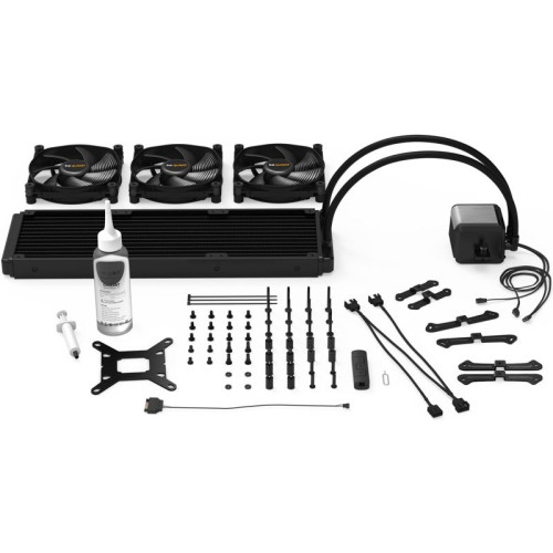 Водяное охлаждение для процессора/ Water Cooling System be quiet! SILENT LOOP 2 360mm (230W, 360mm, Black, ARGB Pump/ Fans: 3x120mm, 73.4CFM, 38dBA, 2200RPM/ Pump 2800RPM, Rad thickness 27mm/ S: 1700, 1200, 20XX, 115X, AM5, AM4)