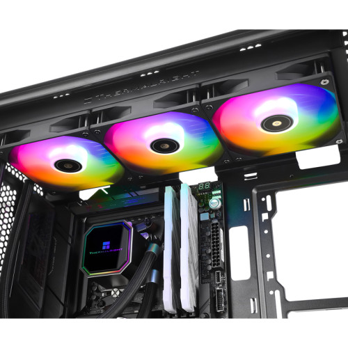 Система жидкостного охлаждения/ Система жидкостного охлаждения Thermalright Frozen Prism 360 Black ARGB, радиатор 360 мм, 1850 об/мин, 27 дБА, PWM, черный, ARGB подсветка Система жидкостного охлаждения/ Система жидкостного охлаждения Thermalright Frozen Prism 360 Black ARGB, радиатор 360 мм, 1850 об/мин, 27 дБА, PWM, черный, ARGB подсветка