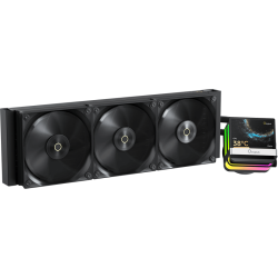 Система жидкостного охлаждения/ Water Cooling System Ocypus Sigma L36 PRO BK (310W, 360mm, LED, Black, ARGB/ Fans: 3x120mm, 90CFM, 2400RPM/ Pump height 97mm, 30dBA, 3100RPM, Rad thickness 27mm/ S: 1851, 1700, 1200, 115X, AM5, AM4)