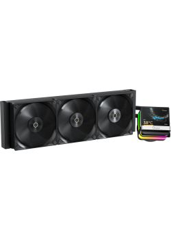Система жидкостного охлаждения/ Water Cooling System Ocypus Sigma L36 PRO BK (310W, 360mm, LED, Black, ARGB/ Fans: 3x120mm, 90CFM, 2400RPM/ Pump height 97mm, 30dBA, 3100RPM, Rad thickness 27mm/ S: 1851, 1700, 1200, 115X, AM5, AM4)