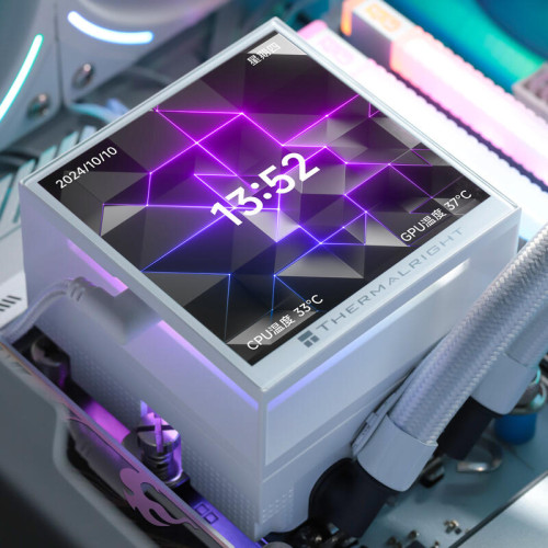 Водяное охлаждение для процессора/ Water Cooling System Thermalright Hyper Vision 360 (360mm, LED, White, ARGB/ Fans: 3x120mm, 69CFM, 27dBA, 2150RPM/ Pump height 68mm, 6400RPM, Rad thickness 27mm/ S: 1700, 1200, 1851, 115X, 2011, 2066, AM5, AM4) Водяное охлаждение для процессора/ Water Cooling System Thermalright Hyper Vision 360 (360mm, LED, White, ARGB/ Fans: 3x120mm, 69CFM, 27dBA, 2150RPM/ Pump height 68mm, 6400RPM, Rad thickness 27mm/ S: 1700, 1200, 1851, 115X, 2011, 2066, AM5, AM4)