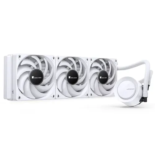 Система жидкостного охлаждения/ Water Cooling System JONSBO TG-360 White (300W, 360mm, White, ARGB/ Fans: 3x120mm, 66.19CFM, 35.4dBA, 1800RPM/ Pump height 72mm, 30dBA, 2400RPM, Rad thickness 27mm/ S: 1700, 1200, 115X, AM5, AM4)