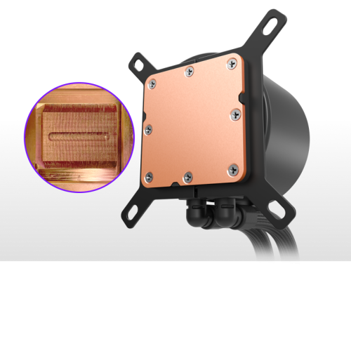 Система жидкостного охлаждения для ПК/ Water Cooling System NZXT Kraken Plus 360 V2 (260W, 360mm, LED temp., Black, Fans: 3x120mm, 73.47CFM, 30dBA, 2000RPM/ Pump height 55.97mm, 2800RPM, Rad thickness 27mm/ S: 1851, 1700, 1200, 115X, AM5, AM4)