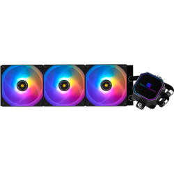 Система жидкостного охлаждения/ Система жидкостного охлаждения Thermalright Frozen Prism 360 Black ARGB, радиатор 360 мм, 1850 об/мин, 27 дБА, PWM, черный, ARGB подсветка