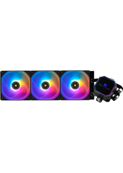 Система жидкостного охлаждения/ Система жидкостного охлаждения Thermalright Frozen Prism 360 Black ARGB, радиатор 360 мм, 1850 об/мин, 27 дБА, PWM, черный, ARGB подсветка