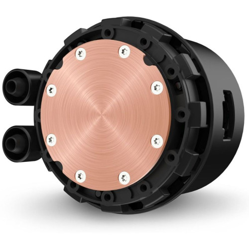 Система жидкостного охлаждения для ПК/ Water Cooling System NZXT Kraken 240 (250W, 240mm, LED temp., Black/ Fans: 2x120mm, 78.02CFM, 30.6dBA, 1800RPM/ Pump height 55.97mm, 2800RPM, Rad thickness 30mm/ S: 1851, 1700, 1200, 115X, AM5, AM4)