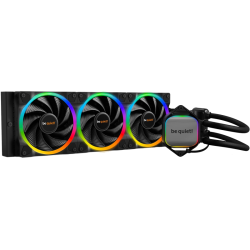 Водяное охлаждение для процессора/ Water Cooling System be quiet! PURE LOOP 2 FX 360mm (290W, 360mm, Black, ARGB/ Fans: 3x120mm, 52.3CFM, 34dBA, 2500RPM/ Pump 5500RPM, Rad thickness 27mm/ S: 1851, 1700, 1200, 20XX, 115X, AM5, AM4)