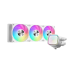 Водяное охлаждение для процессора/ Water Cooling System SAMA L50 360WH (320W, 360mm, White, ARGB/ Fans: 3x120mm, 72.3CFM, 28dBA, 2200RPM/ Pump height 65mm, 30dBA, 3000RPM, Rad thickness 27mm/ S: 1851, 1700, 1200, 115X, AM5, AM4)