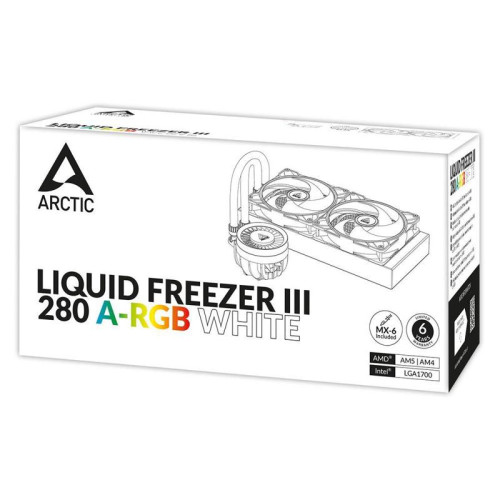 Жидкостная система охлаждения Arctic Cooling Arctic Liquid Freezer III-280 A-RGB White Multi Compatible All-In-One CPU Water Cooler (ACFRE00151A)