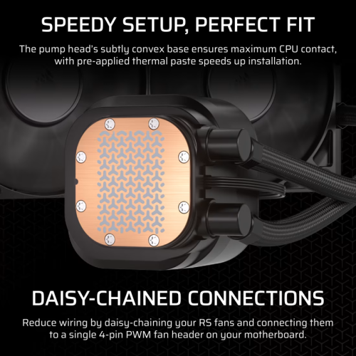 Система жидкостного охлаждения/ Water Cooling System Corsair NAUTILUS 360 ARGB (360mm, Black, Fans: 3x120mm, 72.8CFM, 36dBA, 1700RPM/ S: 1851, 1700, AM5, AM4)