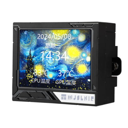 Водяное охлаждение для процессора/ Water Cooling System Thermalright Mjolnir Vision 360 (360mm, LED, Black, ARGB/ Fans: 3x120mm, 69CFM, 27dBA, 2150RPM/ Pump height 65mm, Rad thickness 27mm/ S: 1700, 1200, 1851, 115X, 2011, 2066, AM5, AM4)