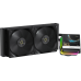 Система жидкостного охлаждения/ Water Cooling System Ocypus Sigma L24 PRO BK (290W, 240mm, LED, Black, ARGB/ Fans: 2x120mm, 90CFM, 2400RPM/ Pump height 97mm, 30dBA, 3100RPM, Rad thickness 27mm/ S: 1851, 1700, 1200, 115X, AM5, AM4)