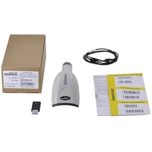 Сканер штрих-кода Mertech CL-2310 Dongle 2D беспроводной белый (4218) 2600мАч