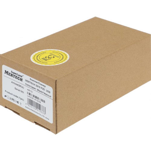 Сканер штрих-кода Mertech 2210 P2D 1D/2D проводной черный (4810)