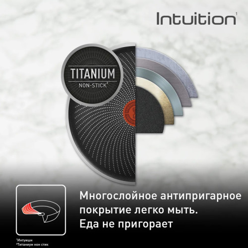 Сковорода 28 Intuition Tefal/ Сковорода Tefal Intuition 28 см B8170644 Сковорода 28 Intuition Tefal/ Сковорода Tefal Intuition 28 см B8170644