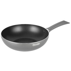 Сковорода ВОК (WOK)/ Сковорода ВОК (WOK) Rondell Strike RDA-1398 круглая 28см покрытие: Xylan Plus ручка несъемная (без крышки) серый