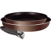 Набор Tefal Ingenio Brownie/ Набор Tefal Ingenio Brownie 04217820 Набор сковород с ручкой Ingenio Brownie 24/28/ручка 3