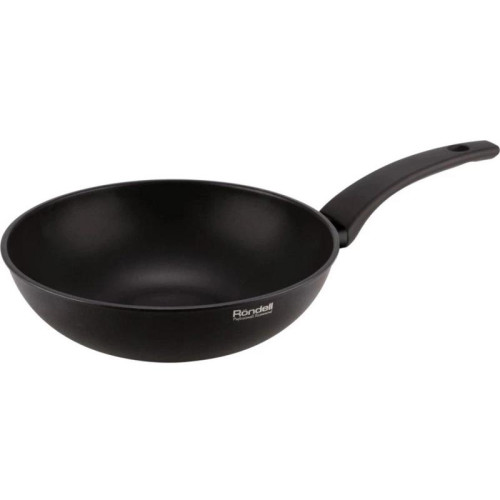 Сковорода ВОК (WOK)/ Сковорода ВОК (WOK) Rondell Discovery RDA-1646 круглая 28см покрытие: TriTitan ручка несъемная (без крышки) черный