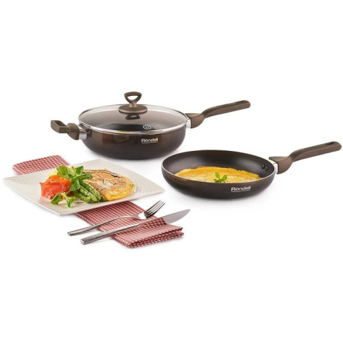 Сковорода/ Сковорода Rondell Impressia Green RDA-1150 круглая 28см покрытие: Xylan Plus ручка несъемная (без крышки) зеленый