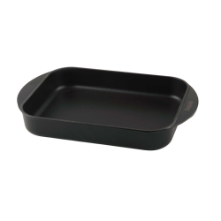 Противень KORTING/ Противень из чугуна с высокими стенками KORTING, 24х38х5 см, объем 3 л, можно мыть в посудомоечной машине, цвет черный