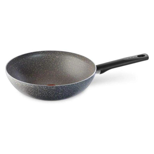 Сковорода ВОК (WOK)/ Сковорода ВОК (WOK) Tefal Natural Cook 04213628 круглая 28см покрытие: Mineralia+ non-stick ручка несъемная (без крышки) серый