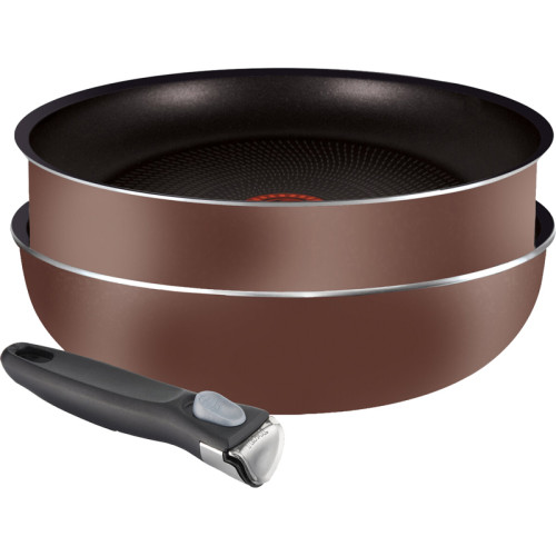Набор Tefal Ingenio Brownie/ Набор сковород с ручкой Ingenio Brownie сот26/в26/ручка 3
