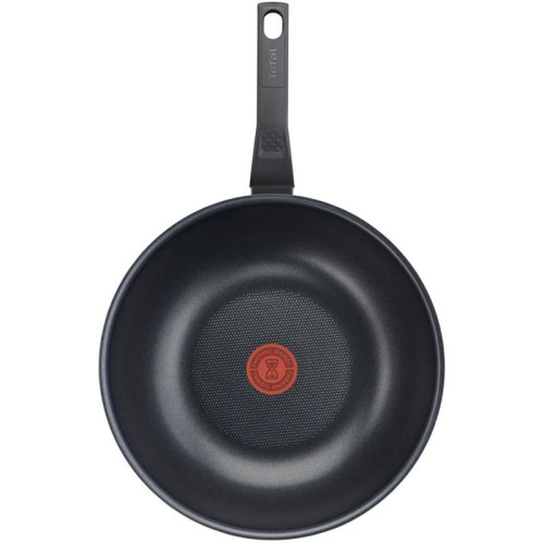 Сковорода ВОК (WOK)/ Сковорода ВОК (WOK) Tefal Easy Plus 4237628 круглая 28см ручка несъемная (без крышки) черный (9100054099)