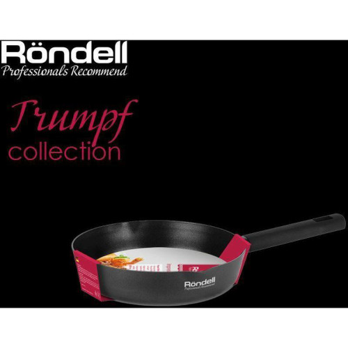 Сковорода/ Сковорода Rondell Trumpf RDA-1342 круглая 24см покрытие: Xylan Plus ручка несъемная (без крышки) черный