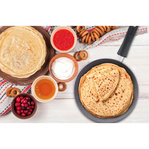 Сковорода блинная/ Сковорода блинная Tefal Natural Force G2663872 круглая 25см покрытие: Mineralia+ non-stick ручка несъемная (без крышки) серый (2100118459)