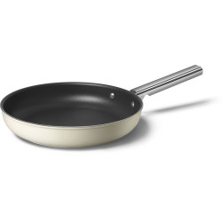 Посуда SMEG/ Сковорода 28 см, кремовая