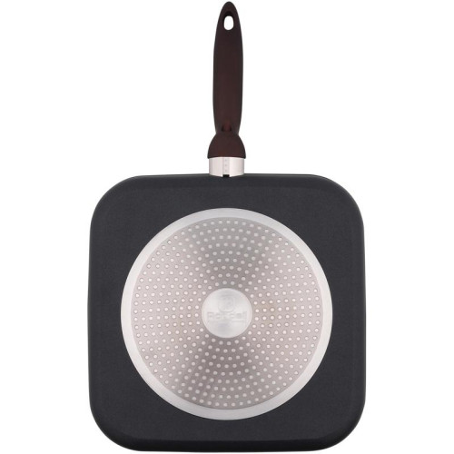 Сковорода-гриль/ Сковорода-гриль Rondell Tierno RDA-1579 квадратная 28см покрытие: Xylan Plus ручка несъемная (без крышки) черный