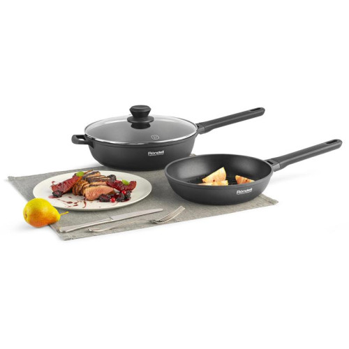 Сковорода-гриль/ Сковорода-гриль Rondell Zeita Neu RDA-1204 квадратная 28см покрытие: TriTitan ручка несъемная (без крышки) черный