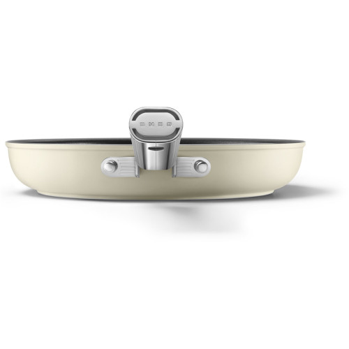 Посуда SMEG/ Сковорода 28 см, кремовая