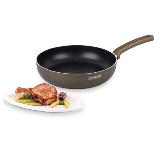 Сковорода/ Сковорода Rondell Absolute RDA-1249 круглая 28см покрытие: Xylan Plus ручка несъемная (без крышки) коричневый